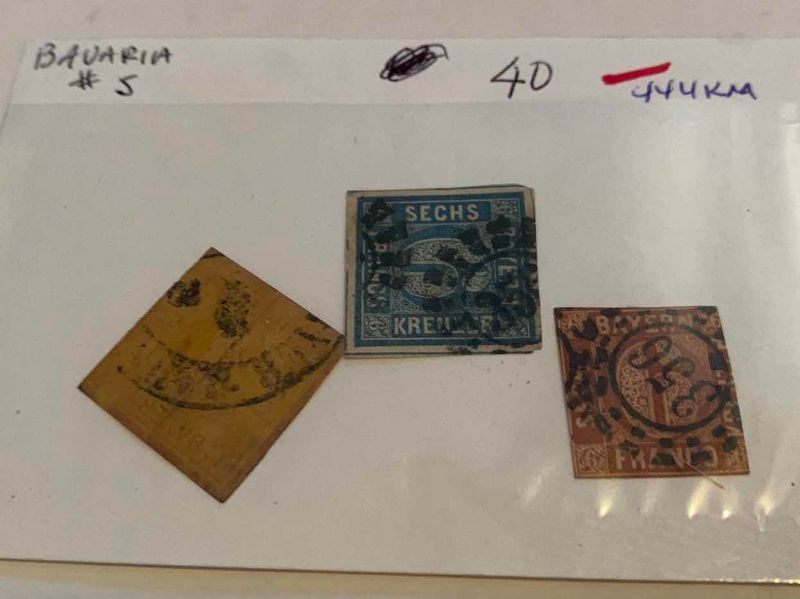 Photo 1 of BARVARIA 1850 STAMPS