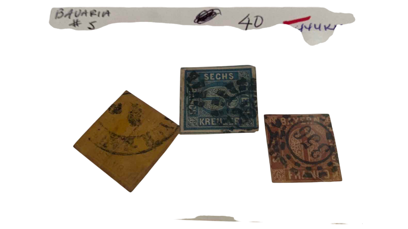 Photo 1 of BARVARIA 1850 STAMPS