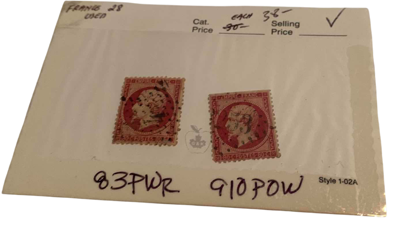 Photo 1 of FRENCH 1860 EMPIRE STAMPS