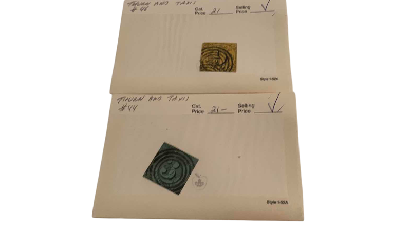 Photo 1 of THURN AND TAXIS 1852 KREUZER STAMPS