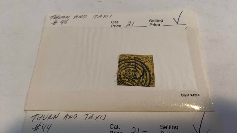 Photo 1 of THURN AND TAXIS 1852 KREUZER STAMPS
