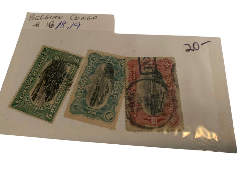 Photo 1 of BELGIAN CONGO 1909 10 CENTIMES STAMPS