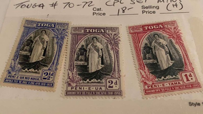 Photo 1 of TONGA 1944 AND 1897 STAMPS