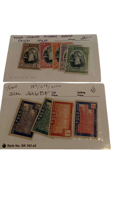 Photo 1 of TONGA 1924 AND 1944 STAMPS