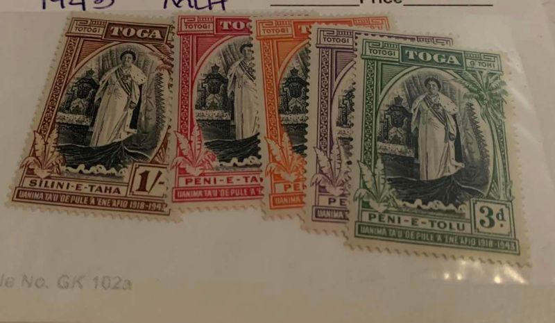 Photo 1 of TONGA 1924 AND 1944 STAMPS