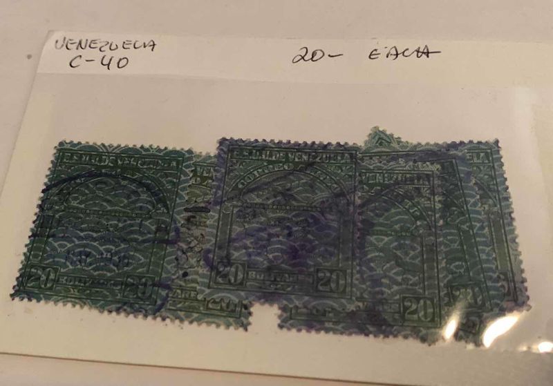 Photo 1 of VENEZUELAN 1937 AIRMAIL STAMPS
