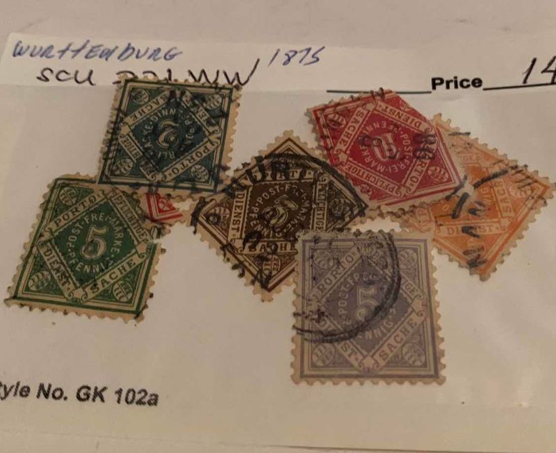 Photo 1 of WIRTTENBERG 1875 AND 1919 STAMPS