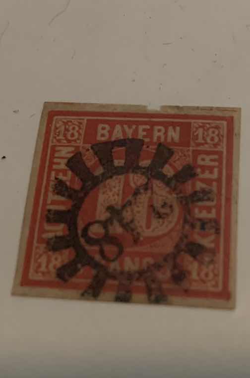 Photo 1 of BARVARIA 1867 AND 1850 STAMPS
