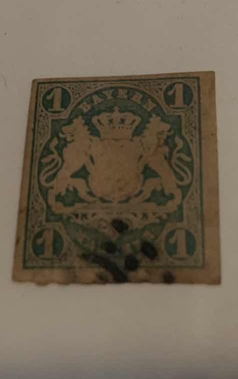 Photo 1 of BARVARIA 1867 AND 1850 STAMPS