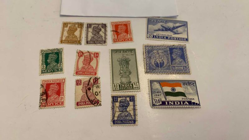 Photo 1 of INDIA 1947 POSTAGE STAMPS