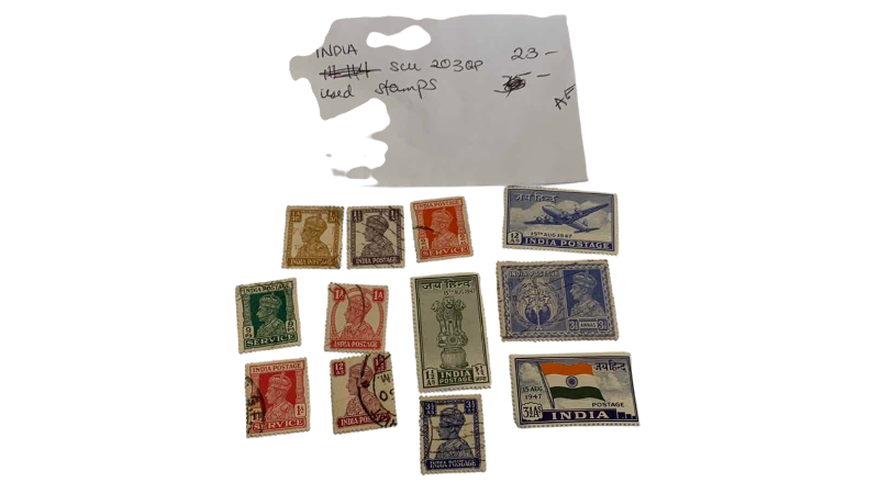 Photo 1 of INDIA 1947 POSTAGE STAMPS