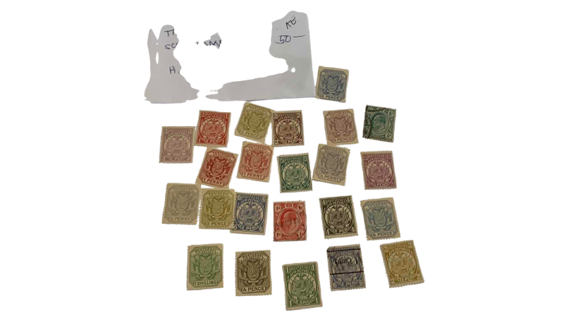 Photo 1 of TRANSVAAL 1880 COAT OF ARMS STAMPS