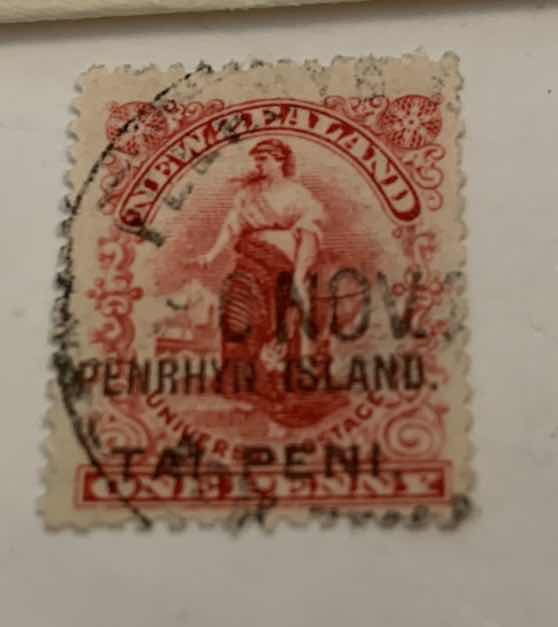 Photo 1 of COOK ISLAND PENRHYN 1902 STAMP