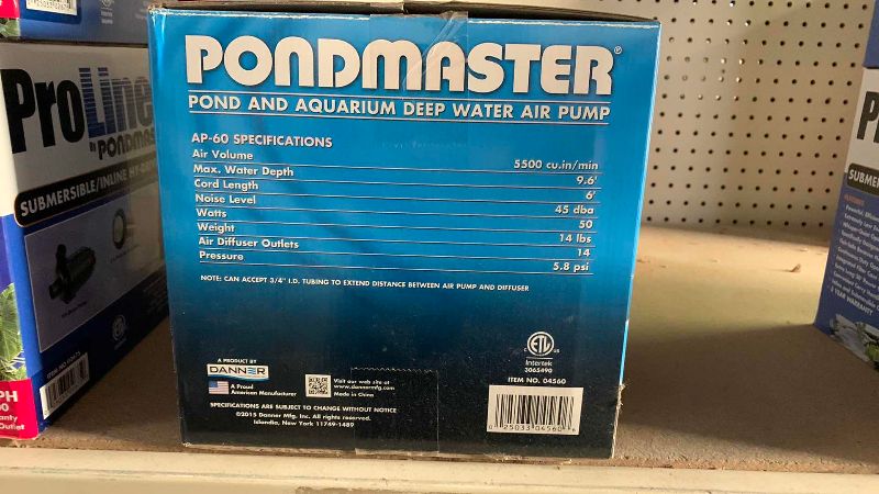 View 3 of PONDMASTER DEEP WATER AIR PUMP MODEL AP 60