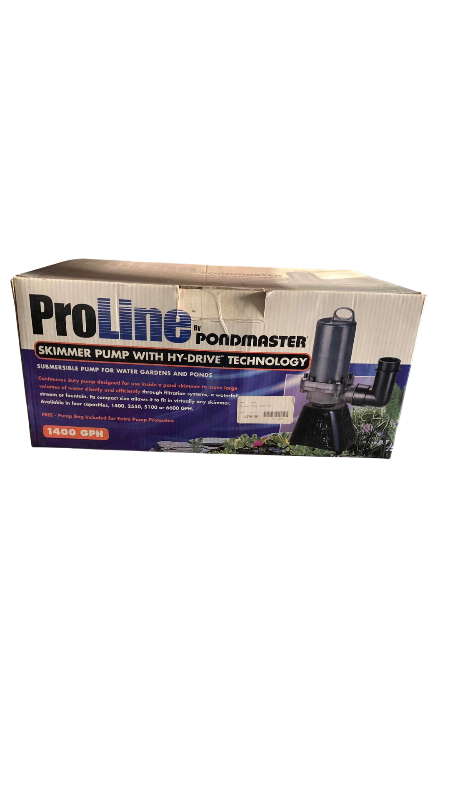 View 1 of $279 POND MASTER PROLINE SKIMMER PUMP WITH HIGH DRIVE TECHNOLOGY 1400 GPH