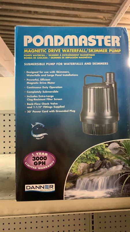 View 3 of PONDMASTER MAGNETIC DRIVE WATERFALL SKIMMER PUMP 3000 GPH