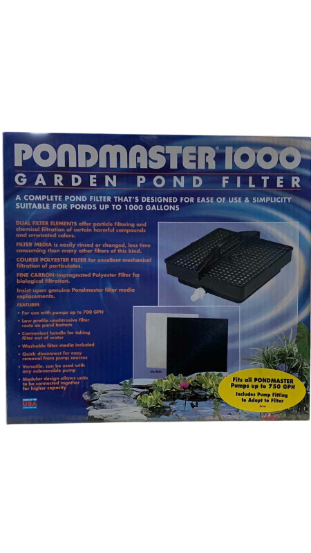 View 1 of PONDMASTER 1000 GARDEN POND FILTER