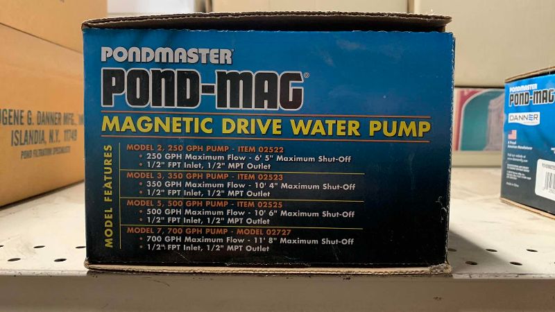 View 2 of PONDMASTER POND-MAG MAGNETIC DRIVE WATER PUMP MODEL SEVEN 700 GPH