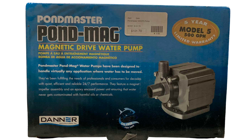 View 1 of PONDMASTER POND-MAG MAGNETIC DRIVE WATER PUMP MODEL FIVE 500 GPH