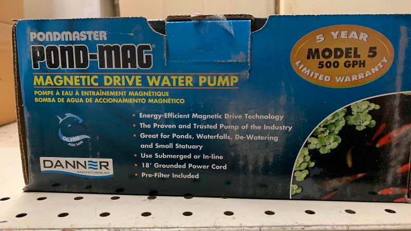 View 2 of PONDMASTER POND-MAG MAGNETIC DRIVE WATER PUMP MODEL FIVE 500 GPH