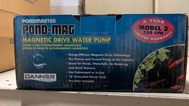 View 2 of PONDMASTER POND-MAG MAGNETIC DRIVE WATER PUMP MODEL THREE 350 GPH
