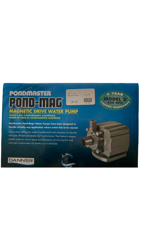 View 1 of $82 PONDMASTER POND-MAG MAGNETIC DRIVE WATER PUMP MODEL TWO, 250 GPH
