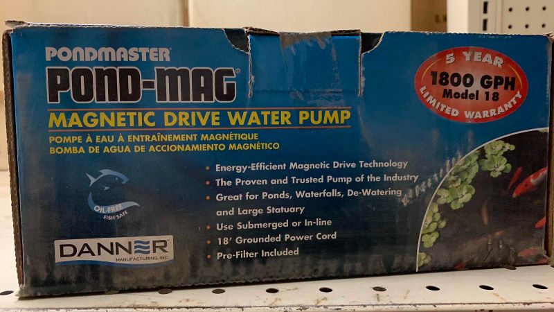 View 2 of PONDMASTER POND-MAG MAGNETIC DRIVE WATER PUMP MODEL 18 1800 GPH