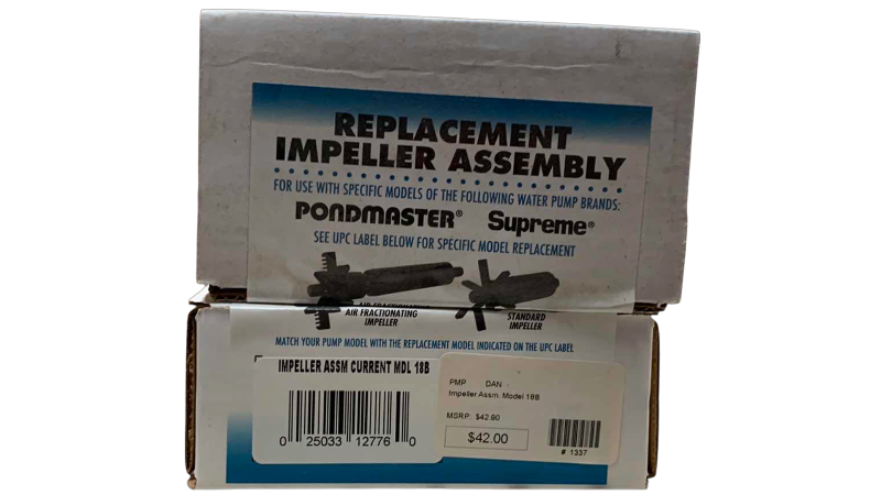 View 1 of TWO PONDMASTER REPLACEMENT IMPELLER ASSEMBLIES MODEL 18 B
