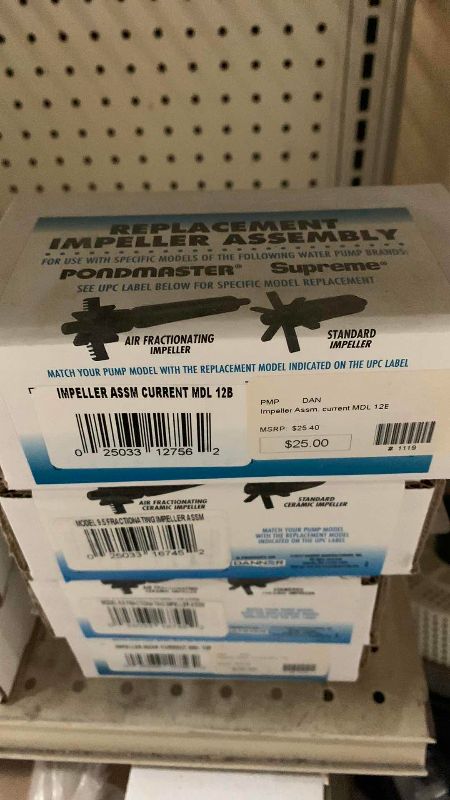 View 2 of FOUR PONDMASTER SUPREME REPLACEMENT IMPELLED ASSEMBLIES MODEL 12 B