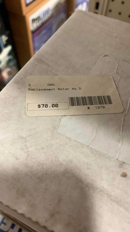 View 2 of TWO REPLACEMENT ROTOR FOR HY DRIVE 4000–0N ITEM 12781