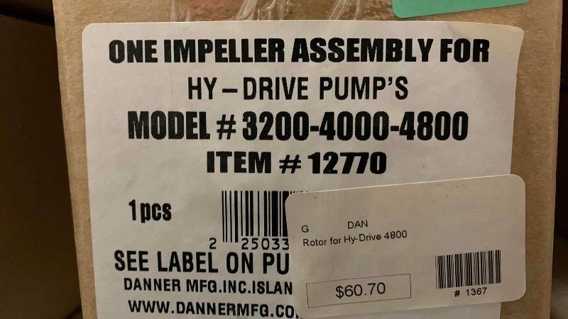 View 2 of 2 IMPELLER ASSEMBLIES FOR HY DRIVE PUMPS ITEM 12770