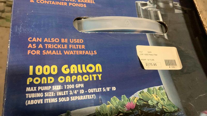 View 3 of $176 PONDMASTER PRESSURIZED FILTER SYSTEM CPF SERIES 1000, 1000 GALLON POND CAPACITY