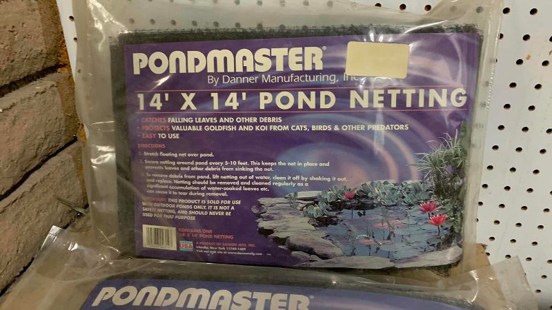 View 2 of TWO PONDMASTER POND NETTING 14‘ X 14‘