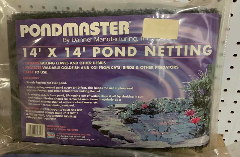View 2 of TWO PONDMASTER POND NETTING 14‘ X 14‘
