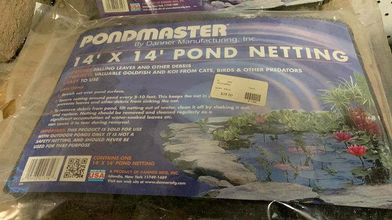 View 3 of TWO PONDMASTER POND NETTING 14‘ X 14‘