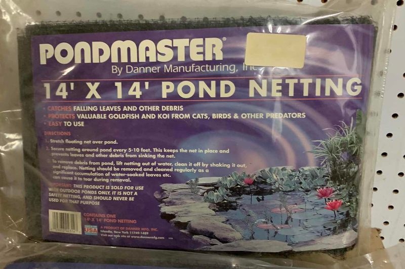 View 3 of TWO PONDMASTER POND NETTING 14‘ X 14‘