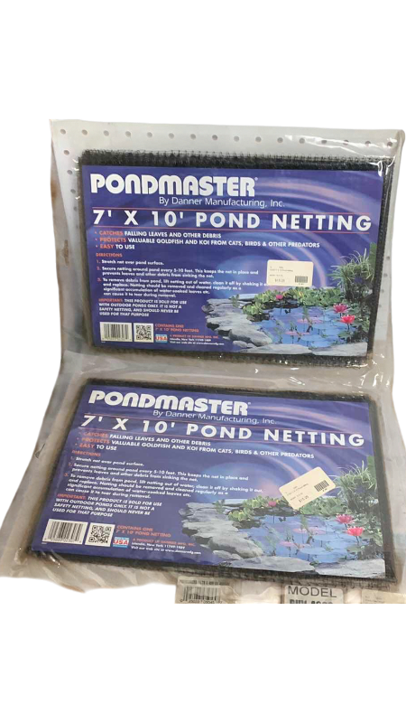 View 1 of TWO PONDMASTER POND NETTING 7’ X 10’