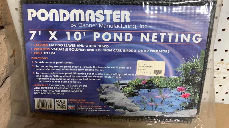View 2 of TWO PONDMASTER POND NETTING 7’ X 10’