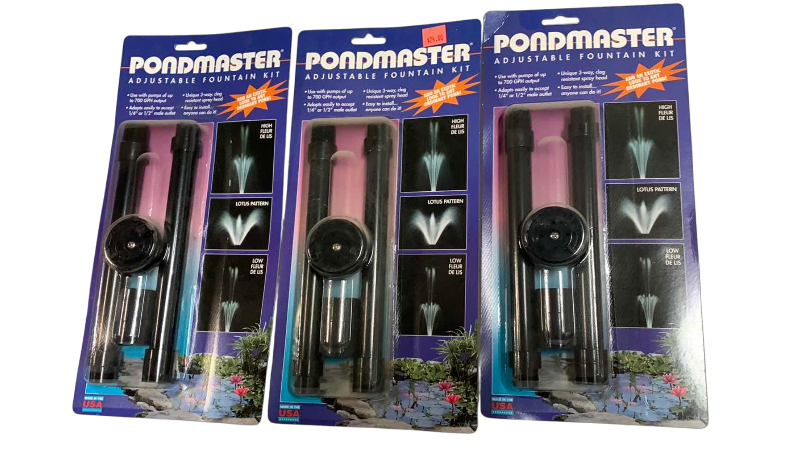 View 1 of THREE PONDMASTER ADJUSTABLE FOUNTAIN KITS