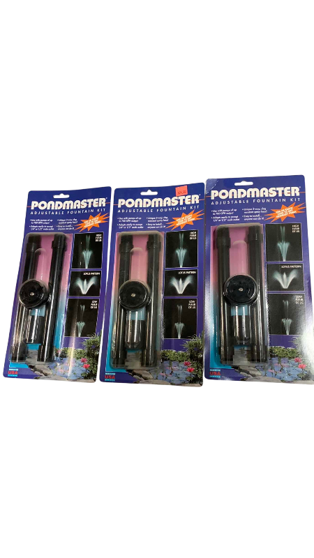 View 1 of $72 THREE PONDMASTER ADJUSTABLE FOUNTAIN KITS