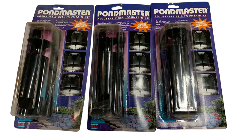 View 1 of THREE PONDMASTER ADJUSTABLE BELL FOUNTAIN KITS