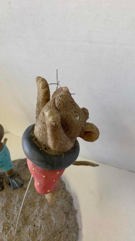 View 3 of MICE SWIMMING SCULPTURE 12 INCHES TALL
