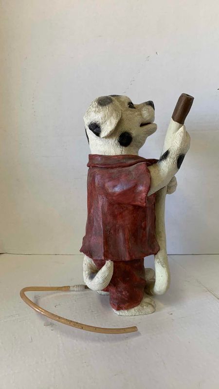 View 2 of RESIN DOG FOUNTAIN, 14 INCHES TALL