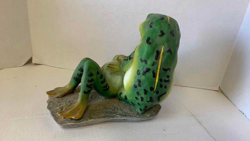 View 3 of RESIN KISSING FROGS SCULPTURE 11 X 9 1/2