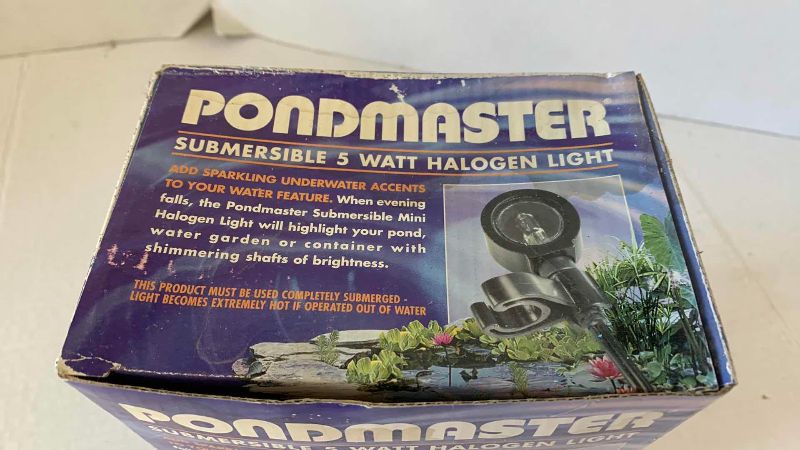 View 2 of TWO PONDMASTER SUBMERSIBLE 5 W HALOGEN LIGHTS
