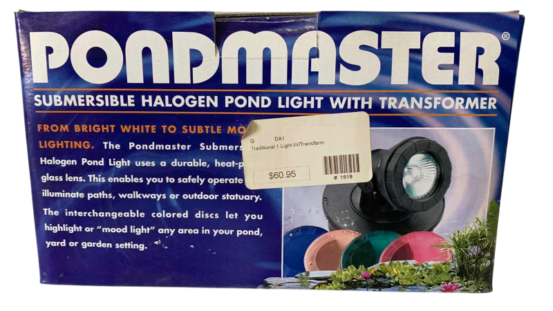 View 1 of PONDMASTER, SUBMERSIBLE, HALOGEN POND LIGHT WITH TRANSFORMER