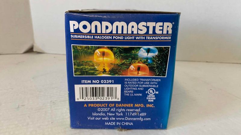 View 3 of PONDMASTER, SUBMERSIBLE, HALOGEN POND LIGHT WITH TRANSFORMER