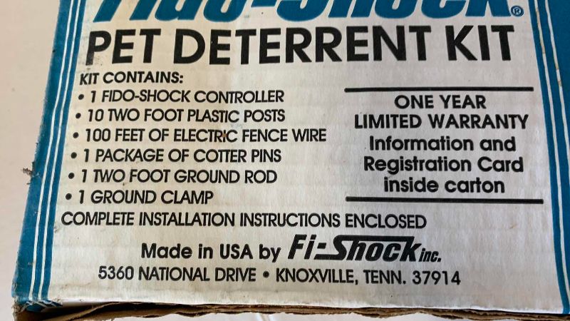 View 5 of FIDO SHOCK PET DETERRENT KIT MODEL SS-725RP