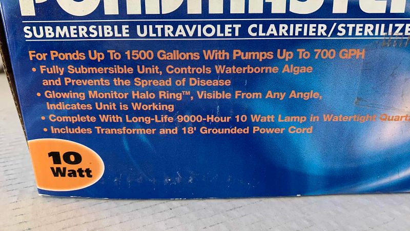 View 2 of PONDMASTER SUBMERSIBLE ULTRAVIOLET CLARIFIER – STERILIZER