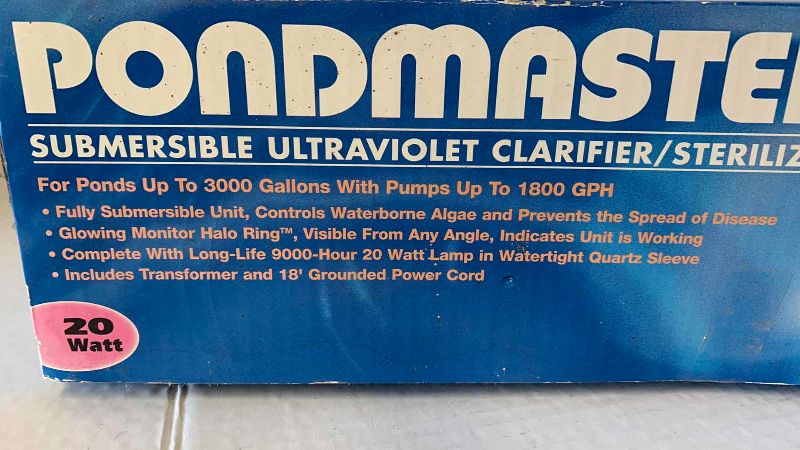 View 3 of POND MASTER SUBMERSIBLE ULTRAVIOLET CLARIFIER – STERILIZER 20 W